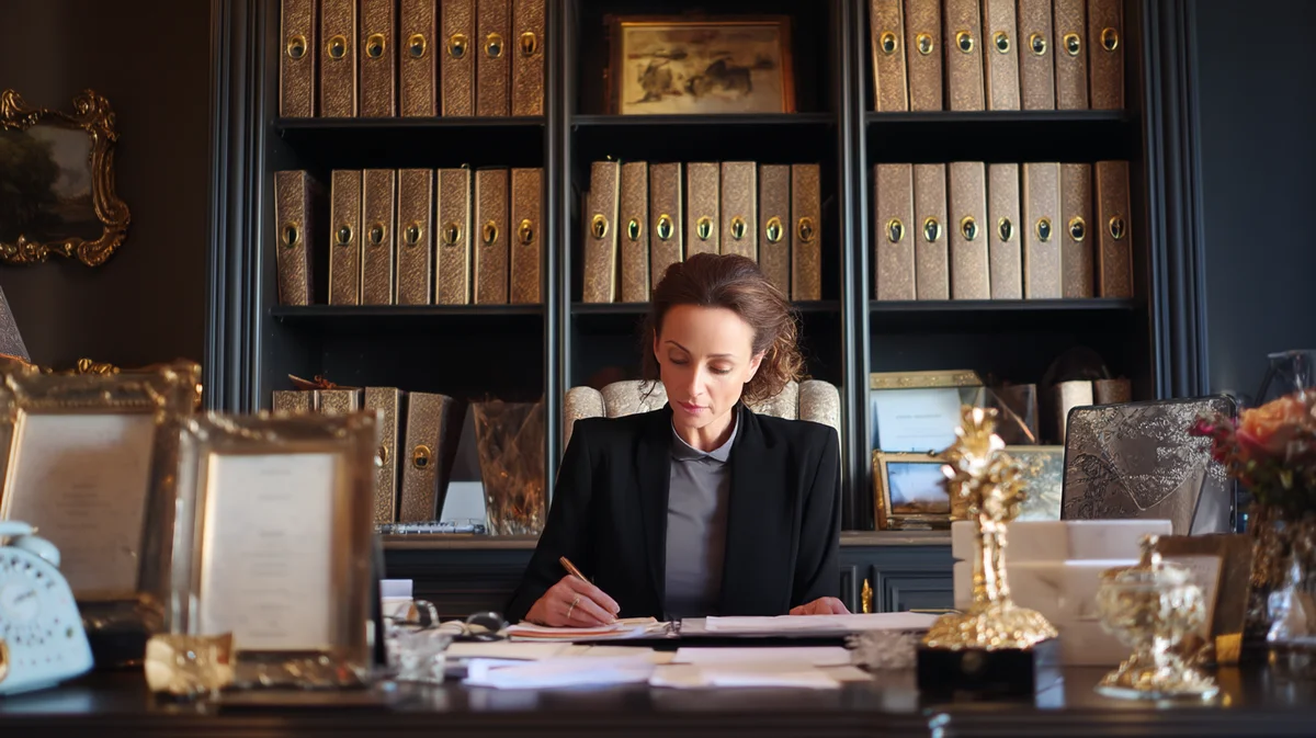 Probate Cost Calculator resources — Delaware Female executor handling estate legal documents in Delaware
