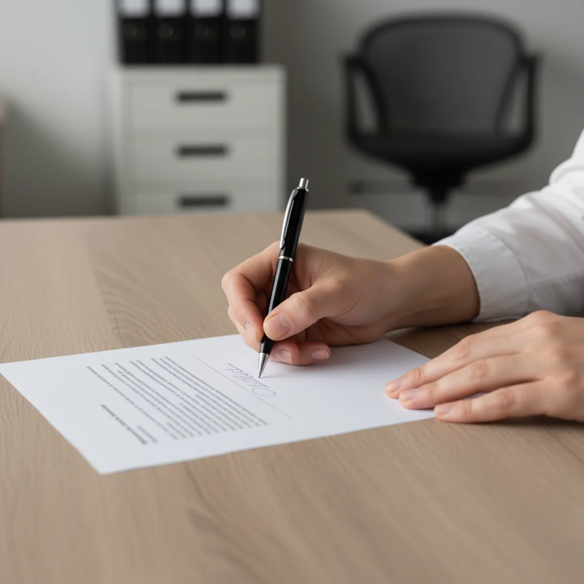 Signing real estate closing documents