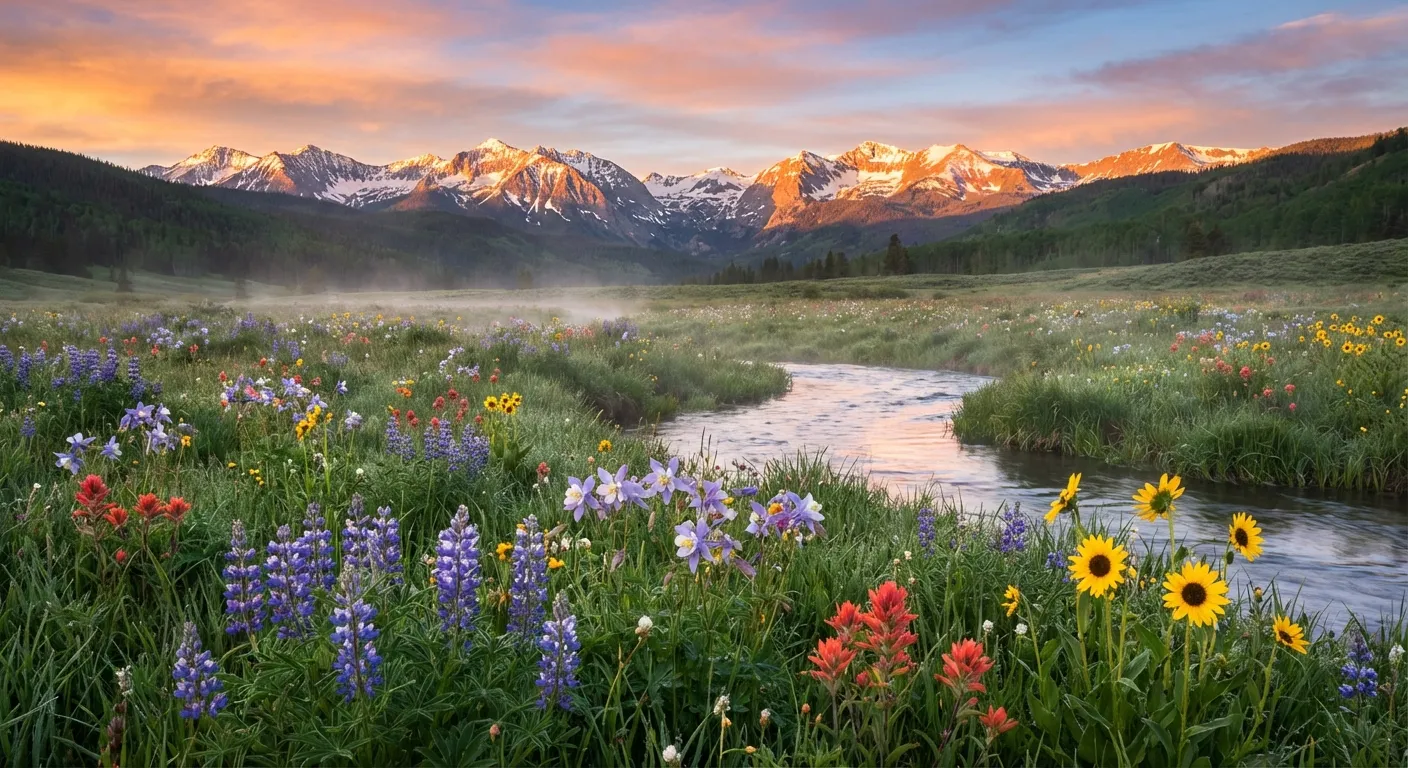 Peaceful scene representing a path forward