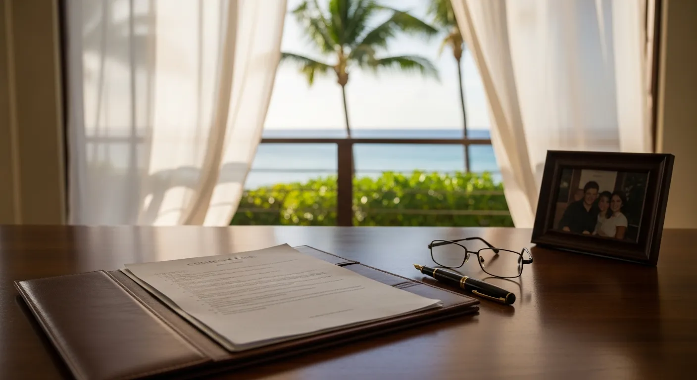 Family law documents prepared for a child support hearing in Hawaii County, Hawaii