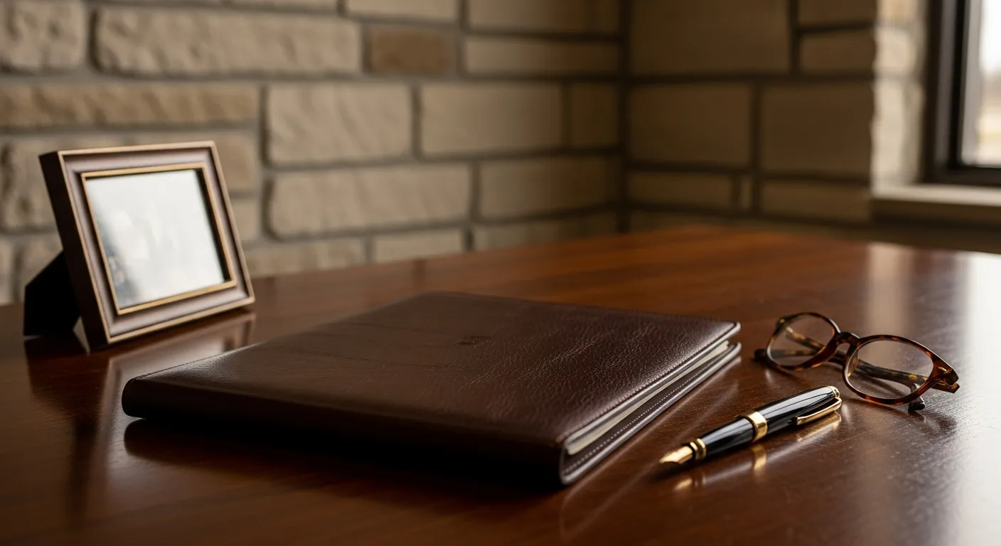 Clark County probate cost calculator — Kansas Estate planning attorney's desk with legal files in Clark County, Kansas
