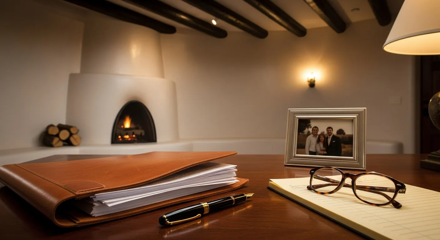 Eddy County probate cost calculator resources — New Mexico Estate planning attorney's desk with legal files in Eddy County, New Mexico