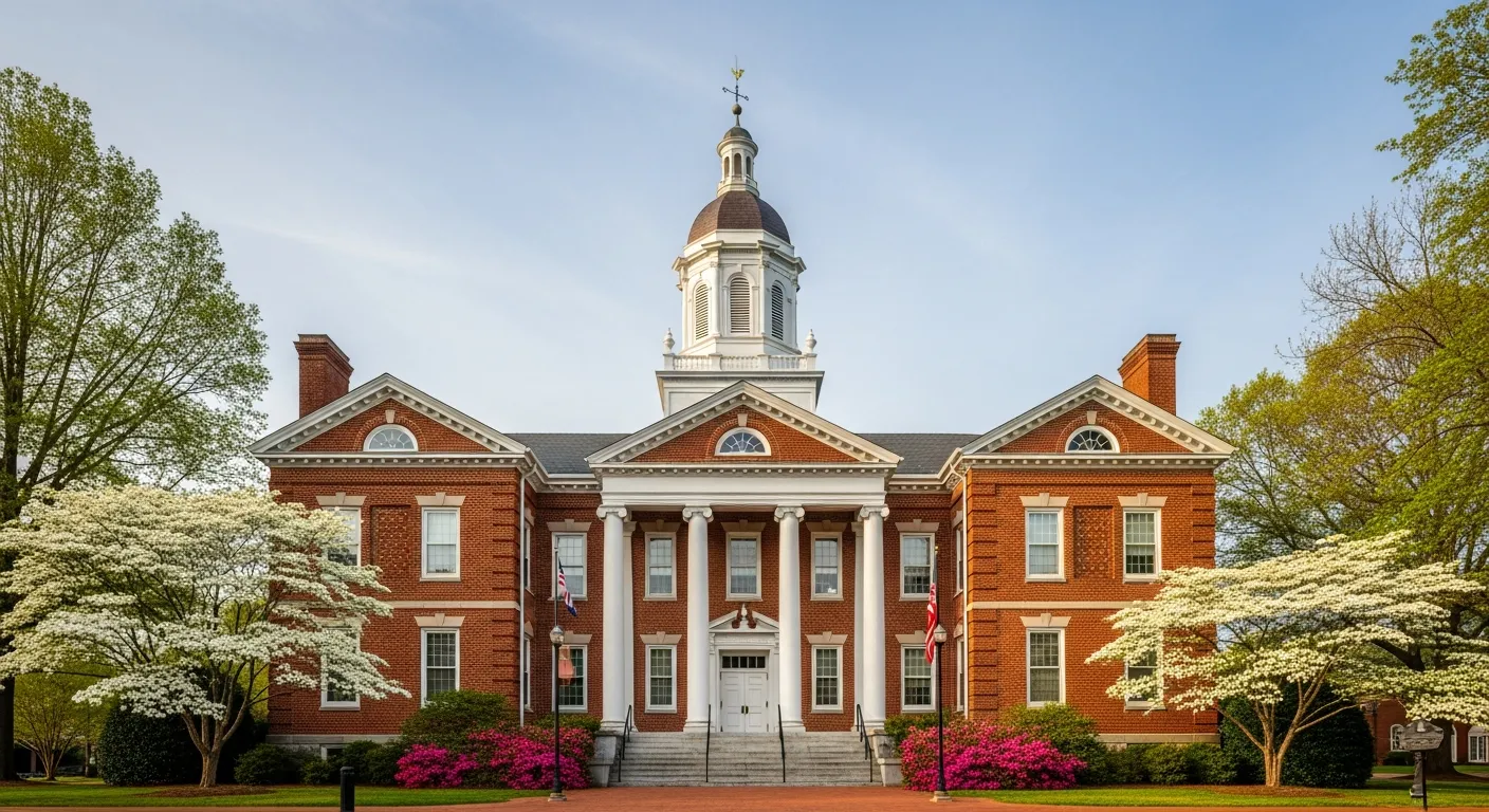 Historic courthouse serving as the probate court venue in Wake County, North Carolina