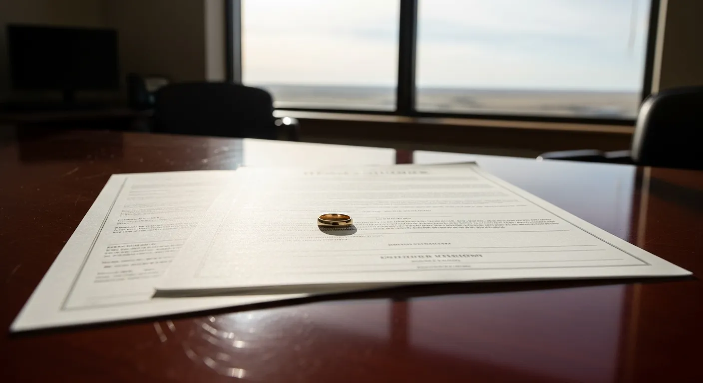 Probate documents and estate paperwork on attorney desk in Barnes County, North Dakota