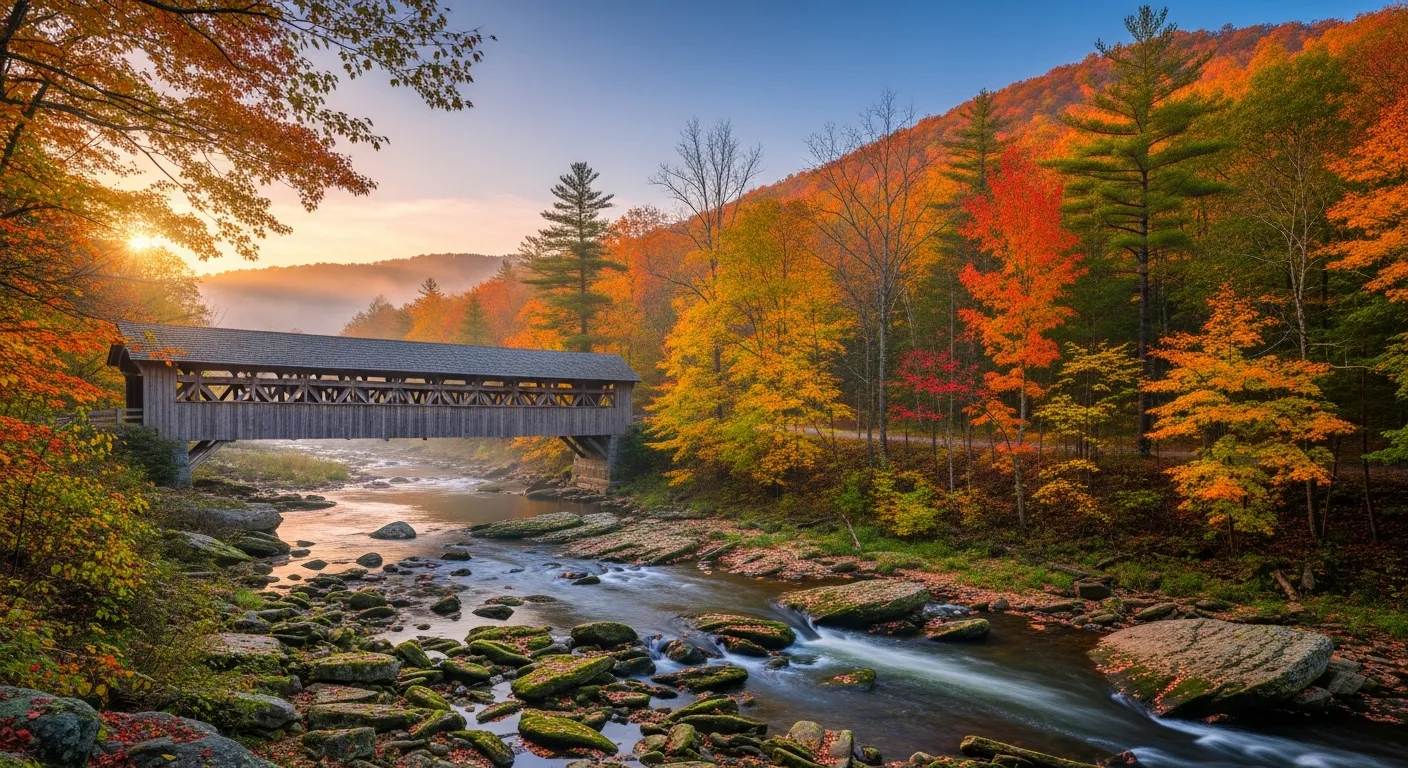 Peaceful scene representing a path forward
