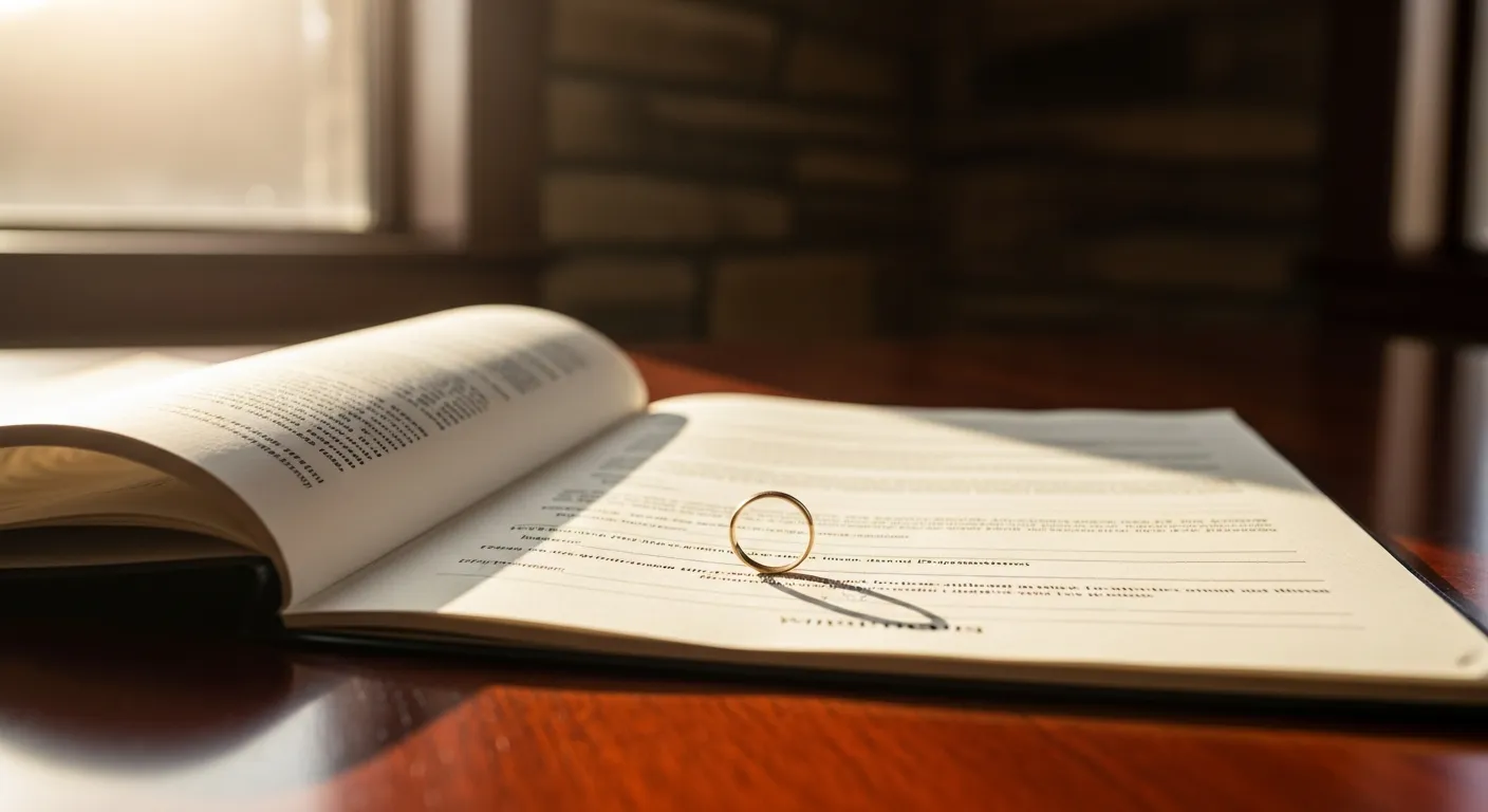 Probate documents and estate paperwork on attorney desk in Brookings County, South Dakota