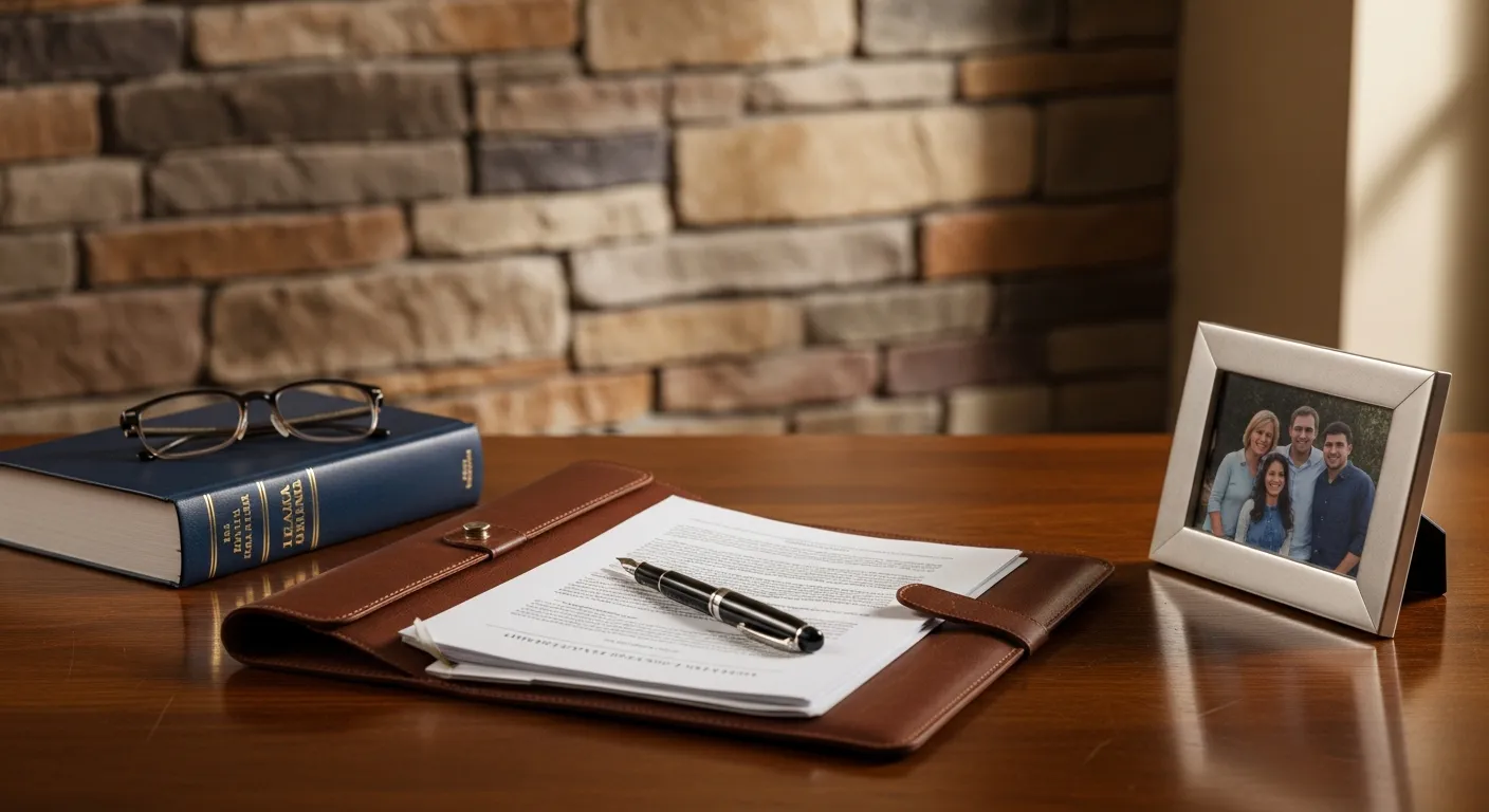 Family law documents prepared for a child support hearing in Lawrence County, South Dakota