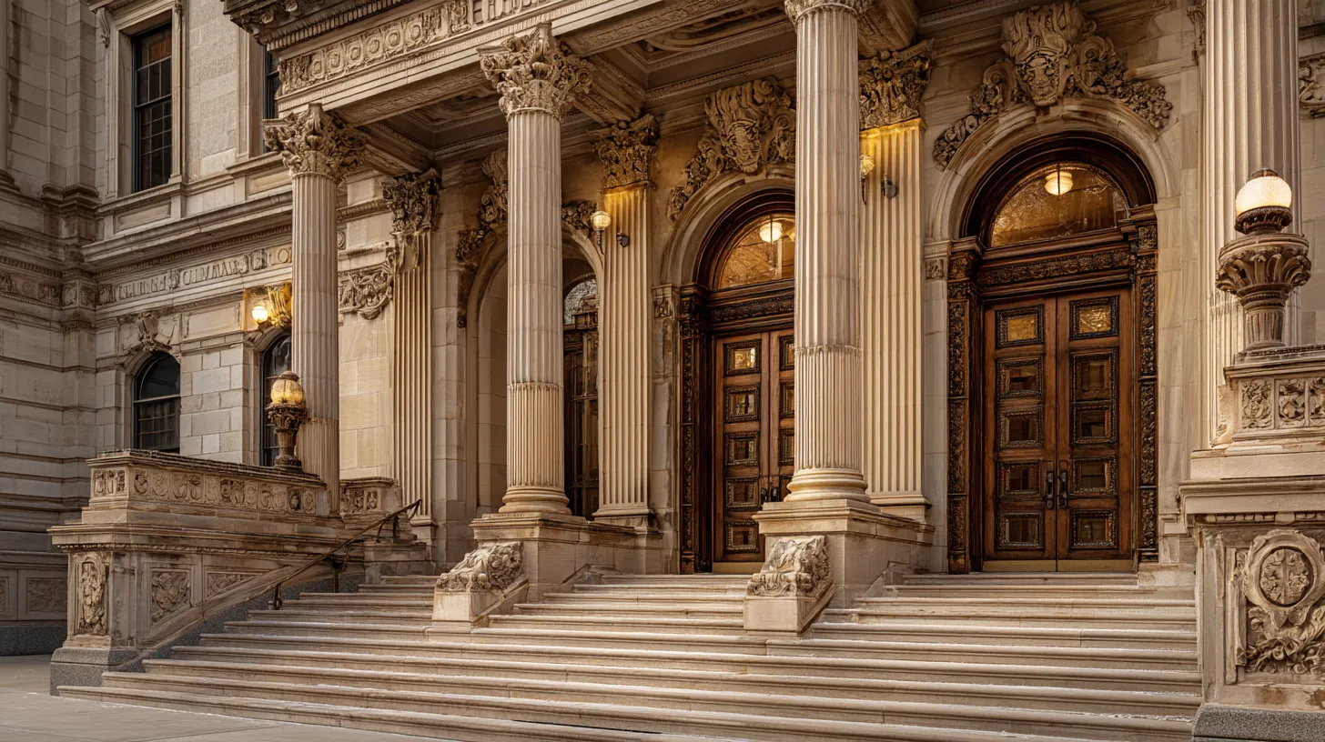 Courtroom and gavel illustrating criminal procedure