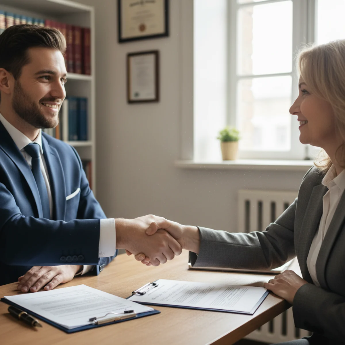 Personal injury consultation at a law office