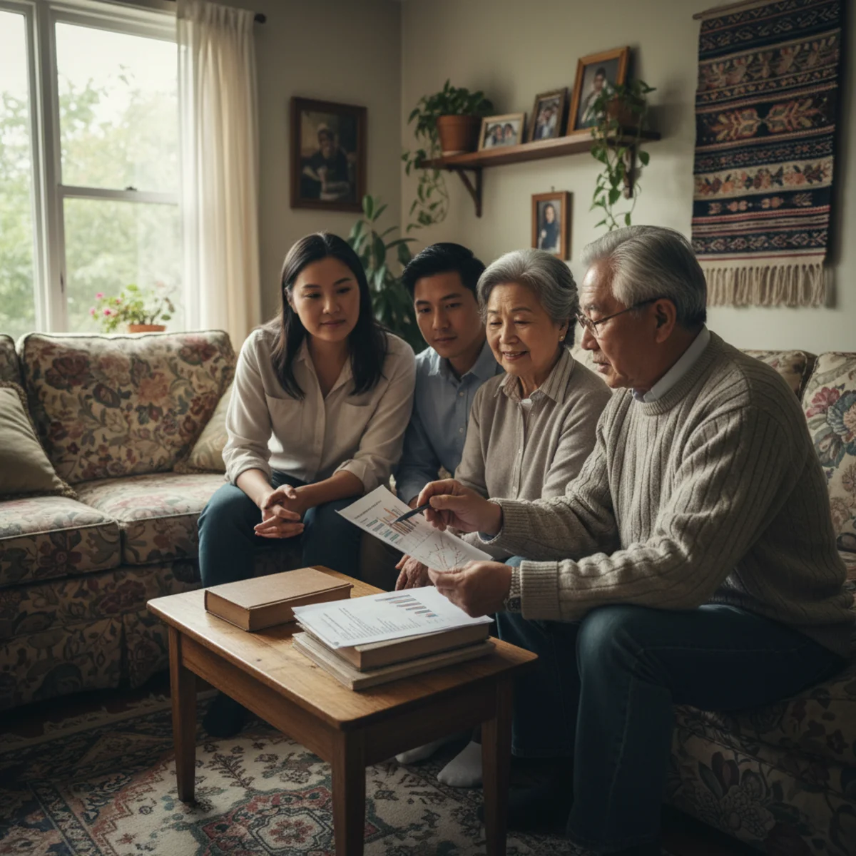 Custody Time Calculator resources — Georgia Parents discussing custody schedule at home in Georgia