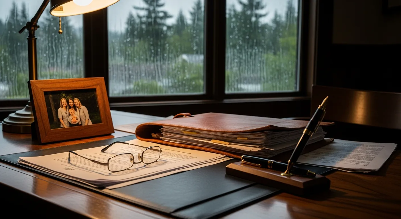 Grant County probate cost calculator resources — Oregon Estate planning attorney's desk with legal files in Grant County, Oregon